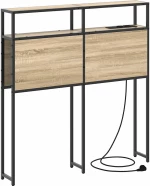 vidaXL Κεφαλάρι Αποθήκης με ράφι Sonoma Δρυς 75 cm Επεξεργασμένο ξύλο