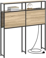 vidaXL Κεφαλάρι Αποθήκης με ράφι Sonoma Δρυς 75 cm Επεξεργασμένο ξύλο