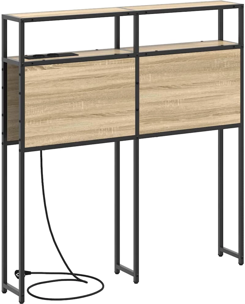 vidaXL Κεφαλάρι Αποθήκης με ράφι Sonoma Δρυς 75 cm Επεξεργασμένο ξύλο