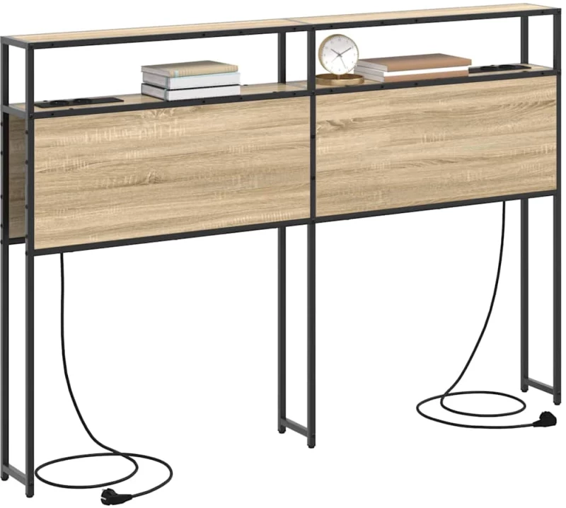 vidaXL Κεφαλάρι Αποθήκης με ράφι Sonoma Δρυς 150 cm Επεξεργασμένο ξύλο