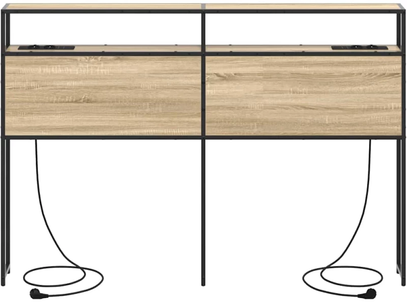 vidaXL Κεφαλάρι Αποθήκης με ράφι Sonoma Δρυς 150 cm Επεξεργασμένο ξύλο