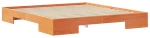 vidaXL Κρεβάτι δαπέδου Καφέ 180 x 200 cm Μασίφ ξύλο πεύκου