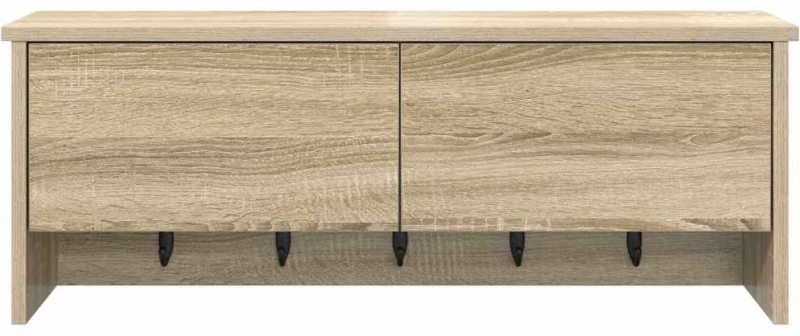 vidaXL Τοίχου Κρεμάστρα Sonoma Δρυς 80 x 20 x 30 cm Επεξεργασμένο ξύλο