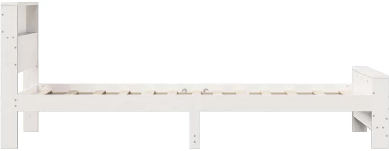 vidaXL Σκελετός Κρεβατιού Λευκό 90 x 200 cm Μασίφ ξύλο πεύκου