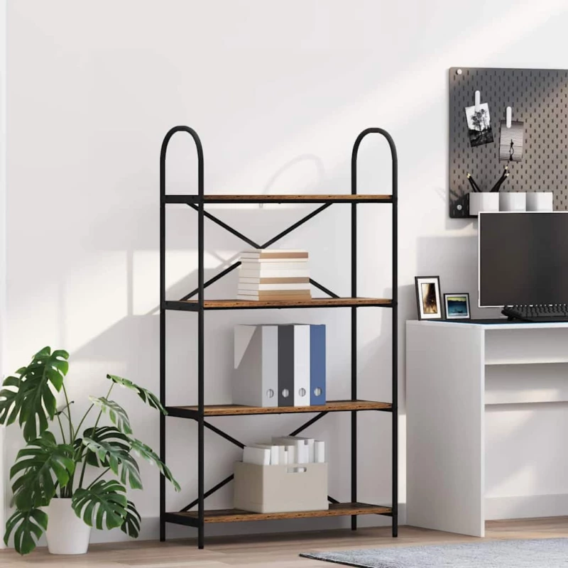 vidaXL Ράφι Βιβλίων Παλαιό ξύλο 80 x 30 x 146 εκ Επεξεργασμένο ξύλο