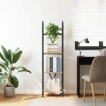 vidaXL Ράφι Βιβλίων Sonoma Δρυς 40 x 30 x 146 εκ Επεξεργασμένο ξύλο