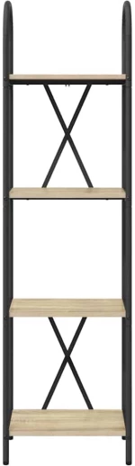 vidaXL Ράφι Βιβλίων Sonoma Δρυς 40 x 30 x 146 εκ Επεξεργασμένο ξύλο