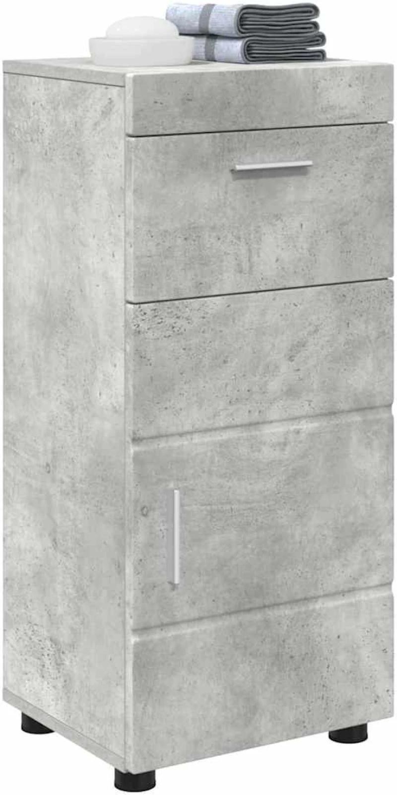 vidaXL Ντουλάπι Μπάνιου TULUM Γκρι σκυροδέματος 37 x 31.5 x 82 εκ