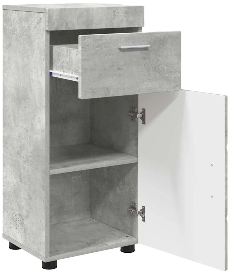 vidaXL Ντουλάπι Μπάνιου TULUM Γκρι σκυροδέματος 37 x 31.5 x 82 εκ