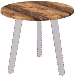 vidaXL Καπάκι τραπεζιού Παλαιό ξύλο 50 x 50 x 1.5 cm