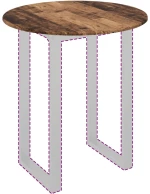 vidaXL Καπάκι τραπεζιού Παλαιό ξύλο 80 x 80 x 1.5 cm
