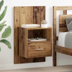 vidaXL Ντουλάπι κρεβατιού 2 pcs Παλαιό ξύλο 48.5 x 32.5 x 80 εκ
