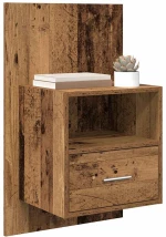 vidaXL Ντουλάπι κρεβατιού 2 pcs Παλαιό ξύλο 48.5 x 32.5 x 80 εκ