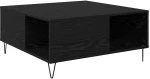 vidaXL Τραπεζάκι σαλονιού Μαύρη δρυς 80 x 80 x 36.5 εκ