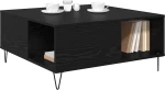 vidaXL Τραπεζάκι σαλονιού Μαύρη δρυς 80 x 80 x 36.5 εκ