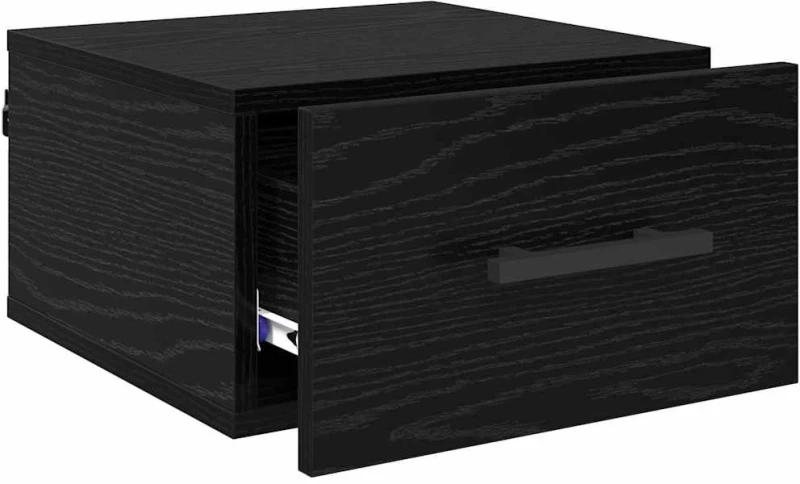 vidaXL Κομοδίνο Μαύρη δρυς 35 x 35 x 20 εκ Επεξεργασμένο ξύλο