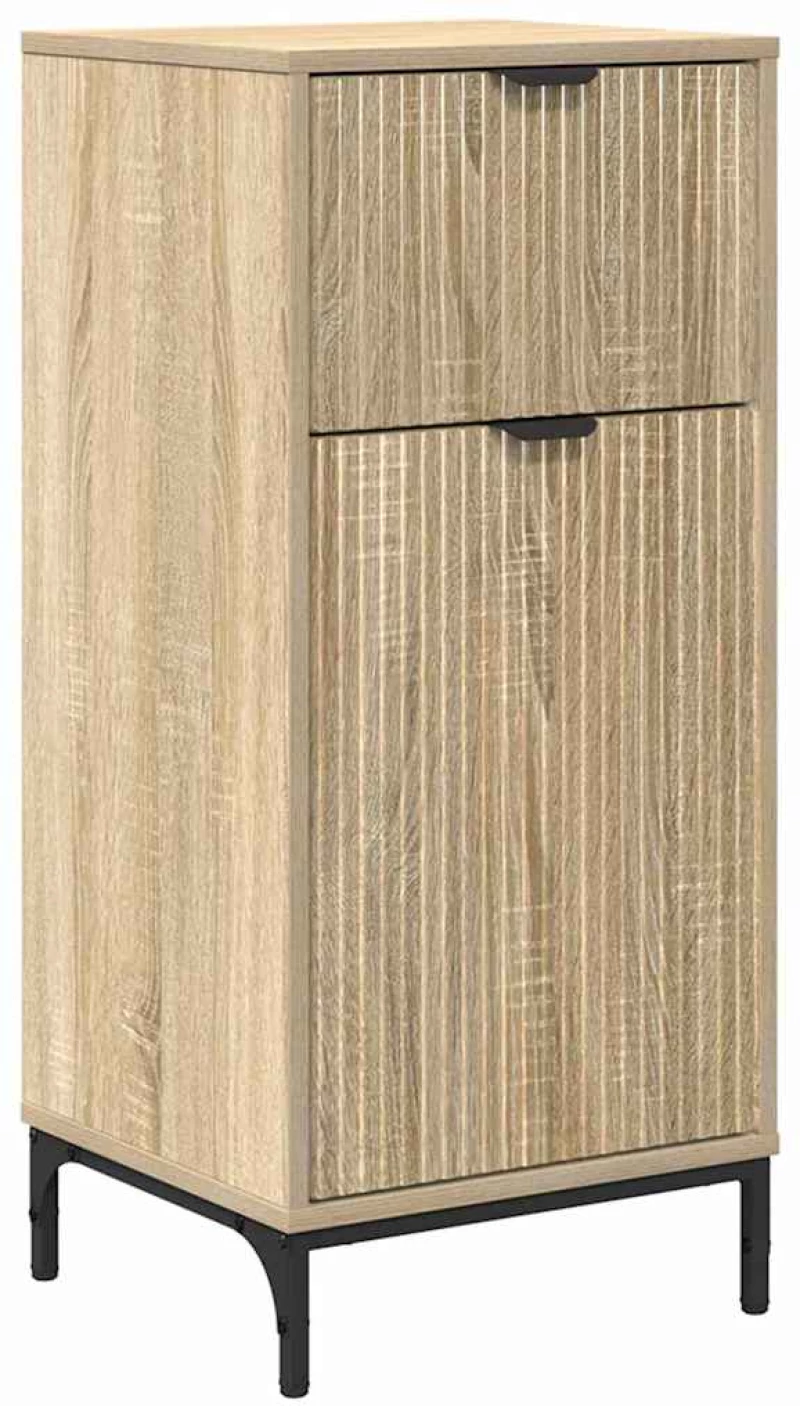 vidaXL Ντουλάπι Μπάνιου με συρτάρι Sonoma Δρυς 39.5 x 36 x 88 εκ
