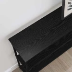 vidaXL Τραπέζι κονσόλας με ράφι Μαύρη δρυς 100 x 22.5 x 75 εκ