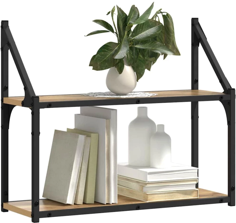 vidaXL Ράφι Τοίχου artisan δρυς 60 x 21 x 51 cm Επεξεργασμένο ξύλο