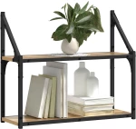 vidaXL Ράφι Τοίχου artisan δρυς 60 x 21 x 51 cm Επεξεργασμένο ξύλο