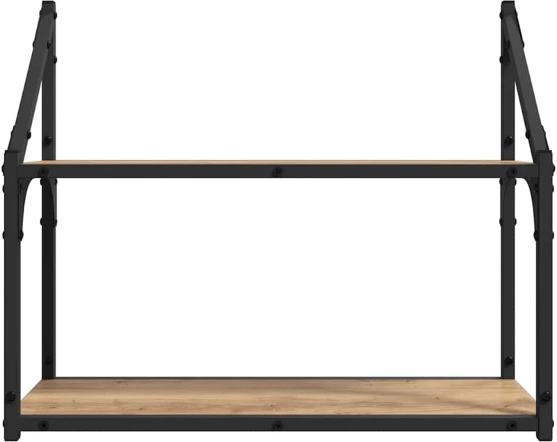 vidaXL Ράφι Τοίχου artisan δρυς 60 x 21 x 51 cm Επεξεργασμένο ξύλο