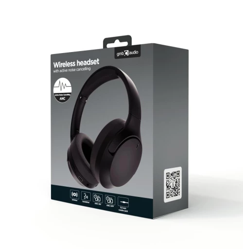 HEADSET BLUETOOTH/BLACK BHP-ANC-01 GEMBIRD