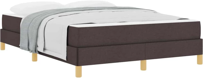 vidaXL Κρεβάτι με ελατήρια Καφέ 140 x 200 cm