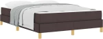 vidaXL Κρεβάτι με ελατήρια Καφέ 140 x 200 cm