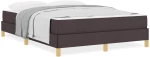 vidaXL Κρεβάτι με ελατήρια Καφέ 140 x 200 cm