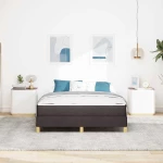 vidaXL Κρεβάτι με ελατήρια Καφέ 140 x 200 cm