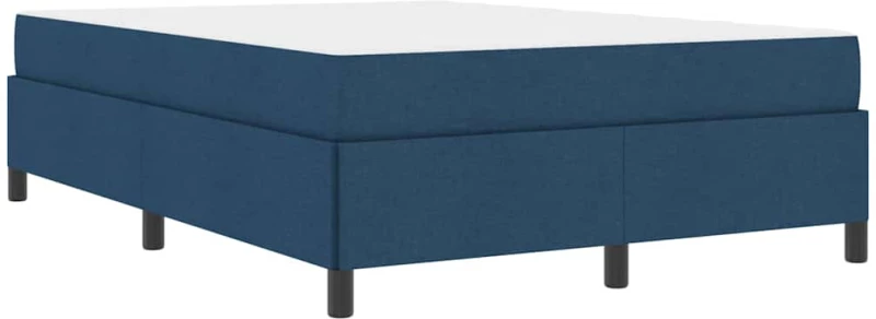 vidaXL Κρεβάτι με ελατήρια Μπλε και Μαύρο 140 x 200 cm