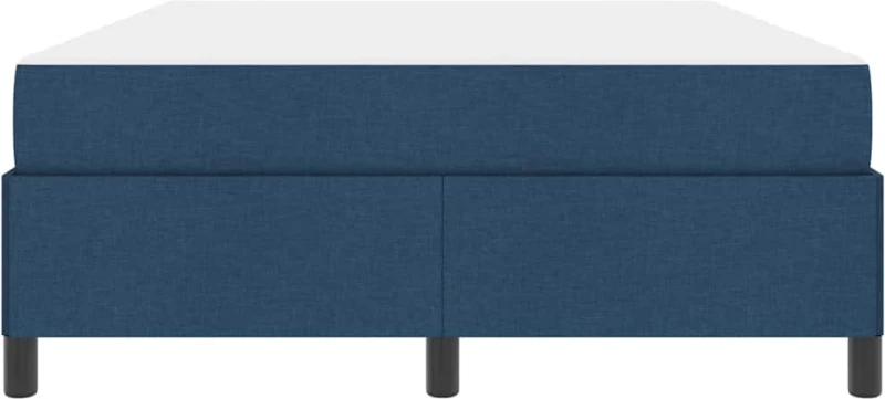 vidaXL Κρεβάτι με ελατήρια Μπλε και Μαύρο 140 x 200 cm