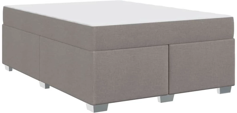 vidaXL Σκελετός Κρεβατιού Taupe 140 x 200 cm ύφασμα