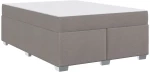 vidaXL Σκελετός Κρεβατιού Taupe 140 x 200 cm ύφασμα