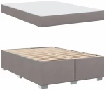 vidaXL Σκελετός Κρεβατιού Taupe 140 x 200 cm ύφασμα