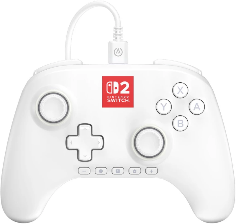 Χειριστήριο Pro για Nintendo Switch + Καλώδιο USB Powera NSGP0524-01 Λευκό