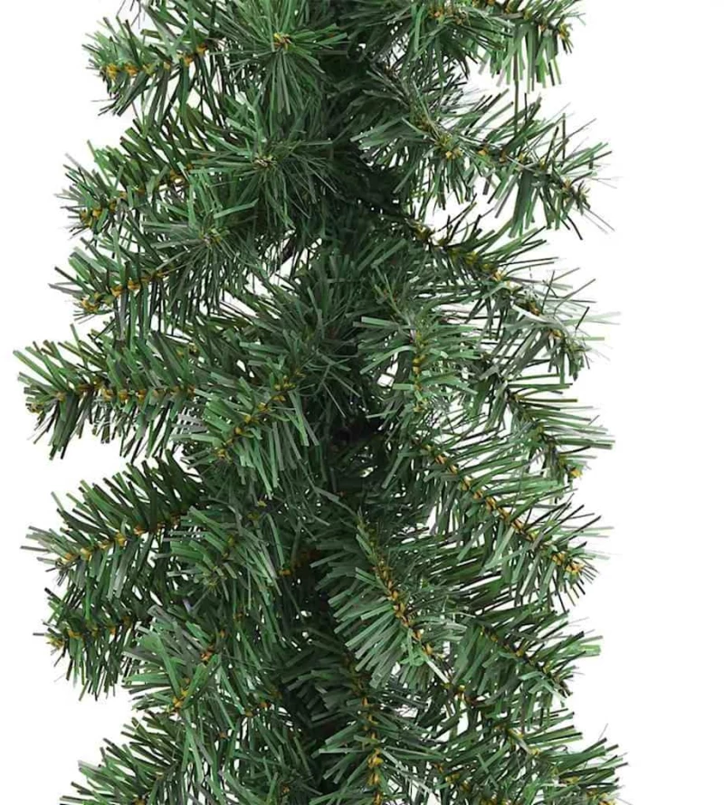 vidaXL Χριστουγεννιάτικη στεφάνη with 600 LEDs 2 pcs Πράσινο 40 m PVC