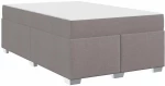 vidaXL Σκελετός Κρεβατιού Taupe 120 x 200 cm ύφασμα
