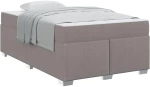 vidaXL Σκελετός Κρεβατιού Taupe 120 x 200 cm ύφασμα