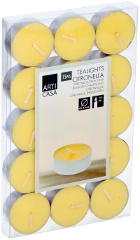 Κεριά Ρεσώ Citronella Tealight 15Τμχ ARTI CASA