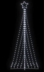 vidaXL Χριστουγεννιάτικο δέντρο LED 447 LED Ψυχρό Λευκό 249 εκ.