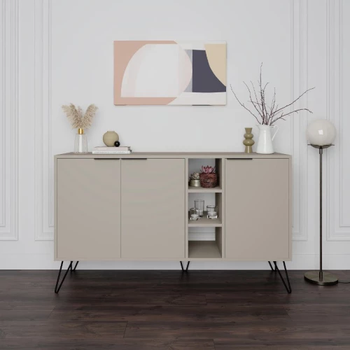 513930 ΜΠΟΥΦΕΣ CLARA MEGAPAP ΧΡΩΜΑ SANDSTONE 142X35,6X83ΕΚ.