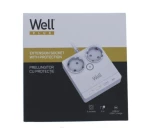 Πολύπριζο Well 2x Schuko και 3x USB A & 1x USB Type-C 2m/3g1.5 με προστασία EXTS-2S2M-PROT/USBC4-WL