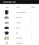 TTArtisan 14mm f/2.8 ASPH Full-Frame Φακός Για Nikon Z-Mount