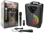 Φορητό Bluetooth Ηχείο Karaoke με 2 Μικρόφωνα & LED Φωτισμό SING-E ZQS-15123