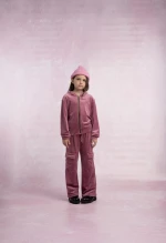 Εβίτα Fashion Σετ Φόρμας Cargo Με Ζακέτα, Ματζέντα