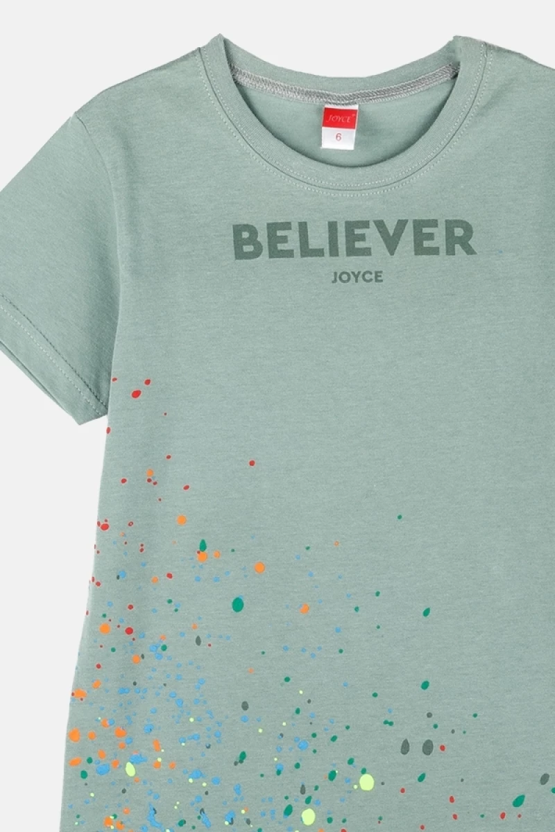Joyce Μπλούζα Μακώ Believer, Χακί