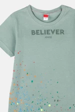 Joyce Μπλούζα Μακώ Believer, Χακί