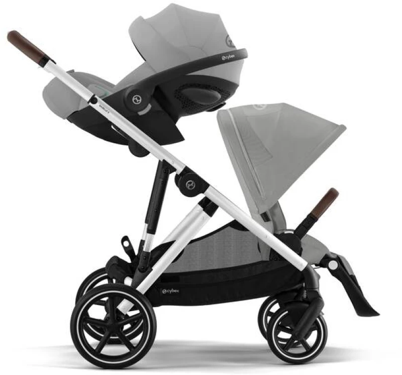 Cybex Καρότσι Gazelle S New Silver Frame, Stone Grey