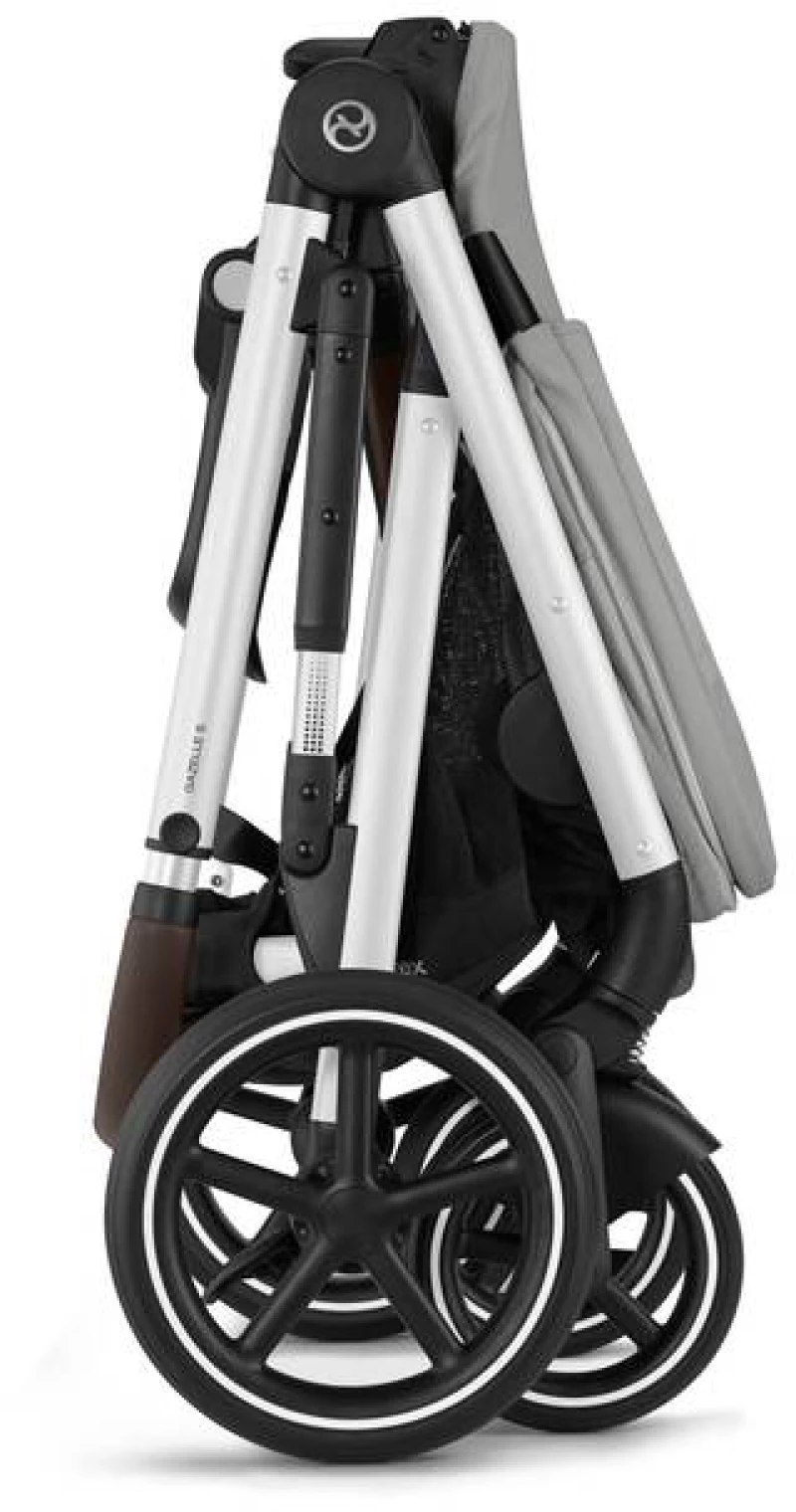 Cybex Καρότσι Gazelle S New Silver Frame, Stone Grey